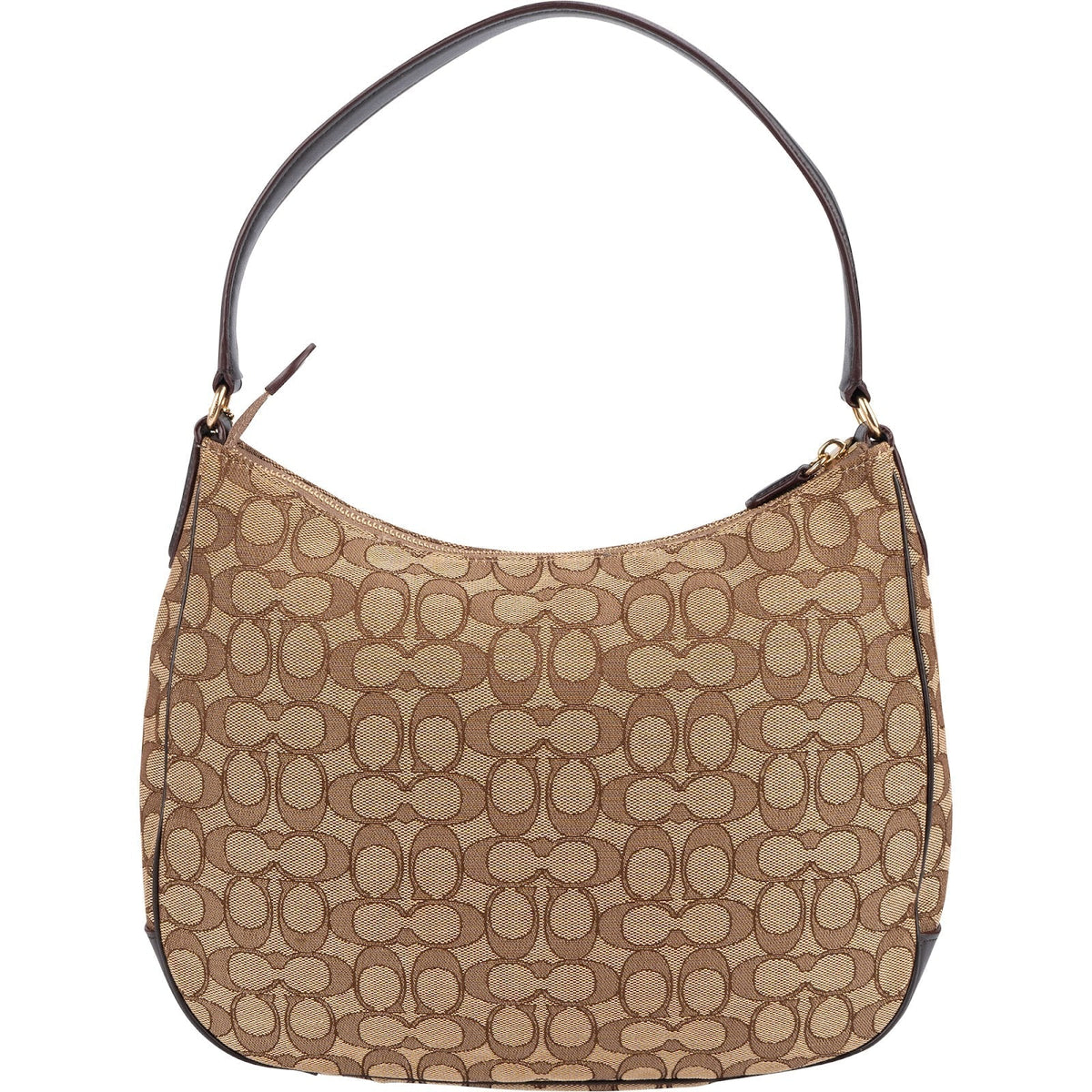 Coach Monogram Signature Canvas Hobo Shoulder Bag
